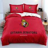 Ottawa Senators Hockey League Duvet Cover Quilt Case Pillowcase